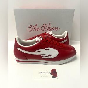 YG 4Hunnid The Flame Block Runner Red/White Shoes Size: 10 M